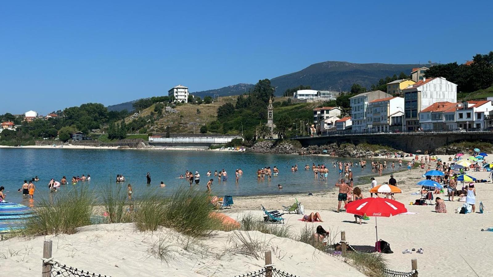 Atico Mirando O Mar Lägenhet Porto do Son Exteriör bild